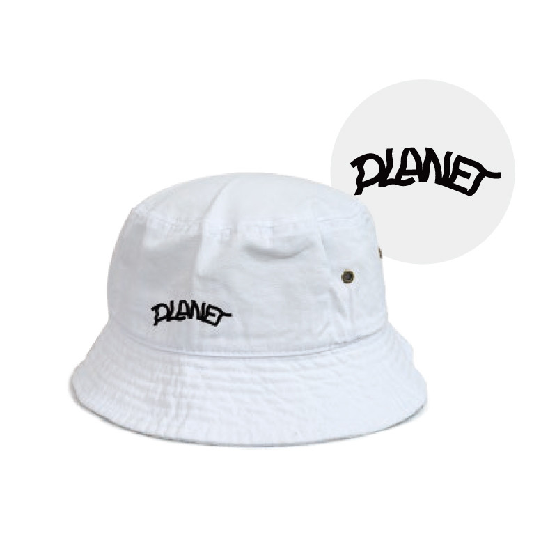 PLANET Bucket hat / ホワイト