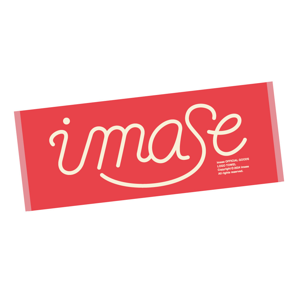 imase LOGO TOWEL / RED