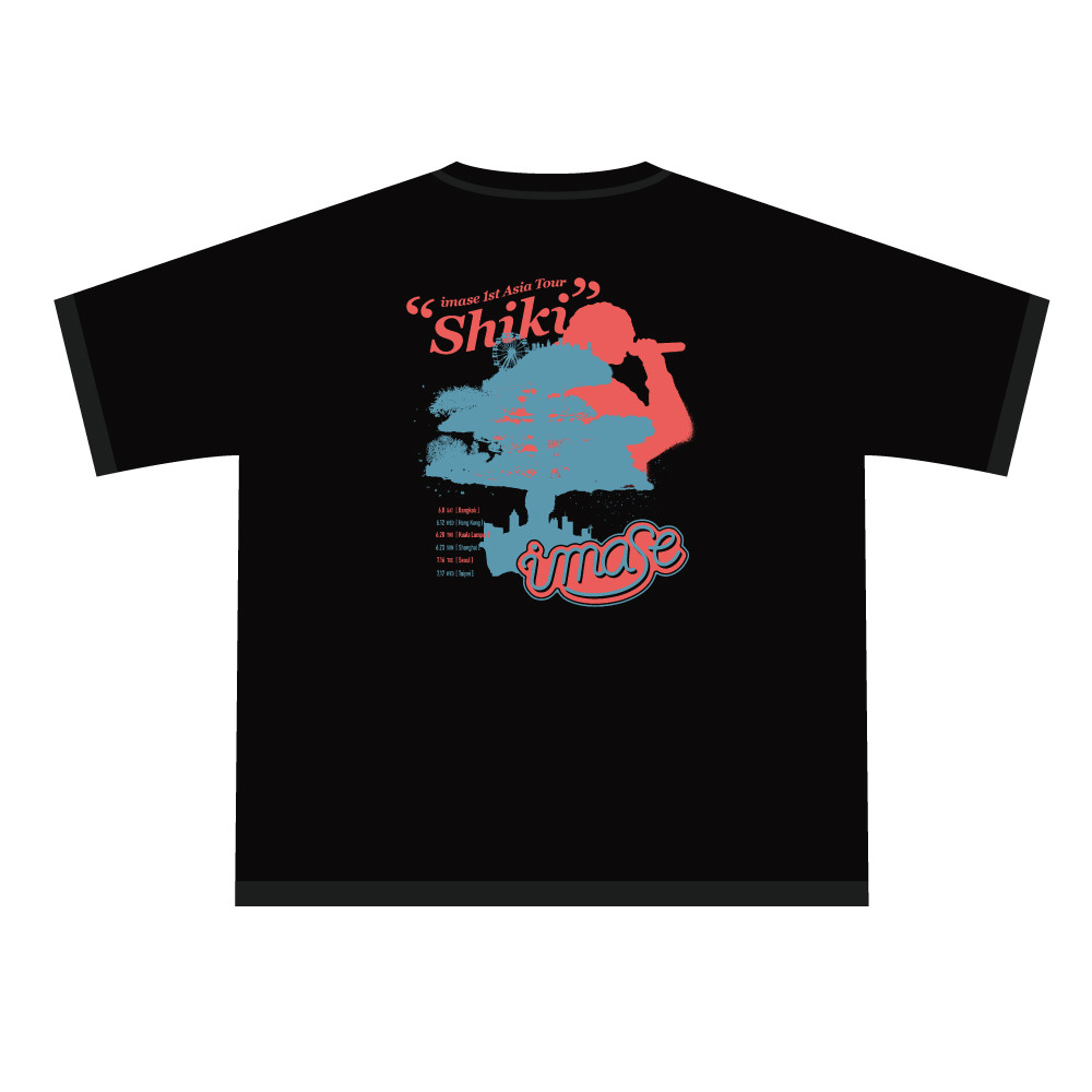 Shiki IN ASIA  T-SHIRTS / BLACK