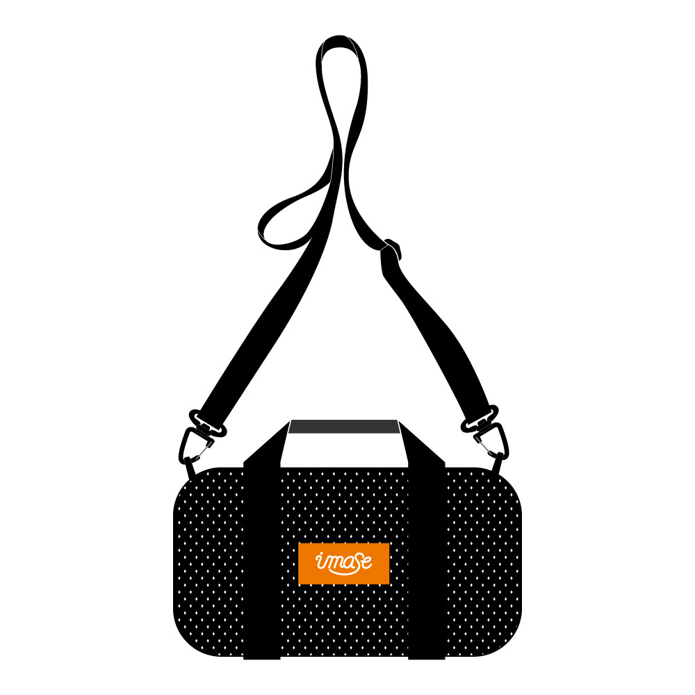 imase LOGO MESH SHOULDER BAG