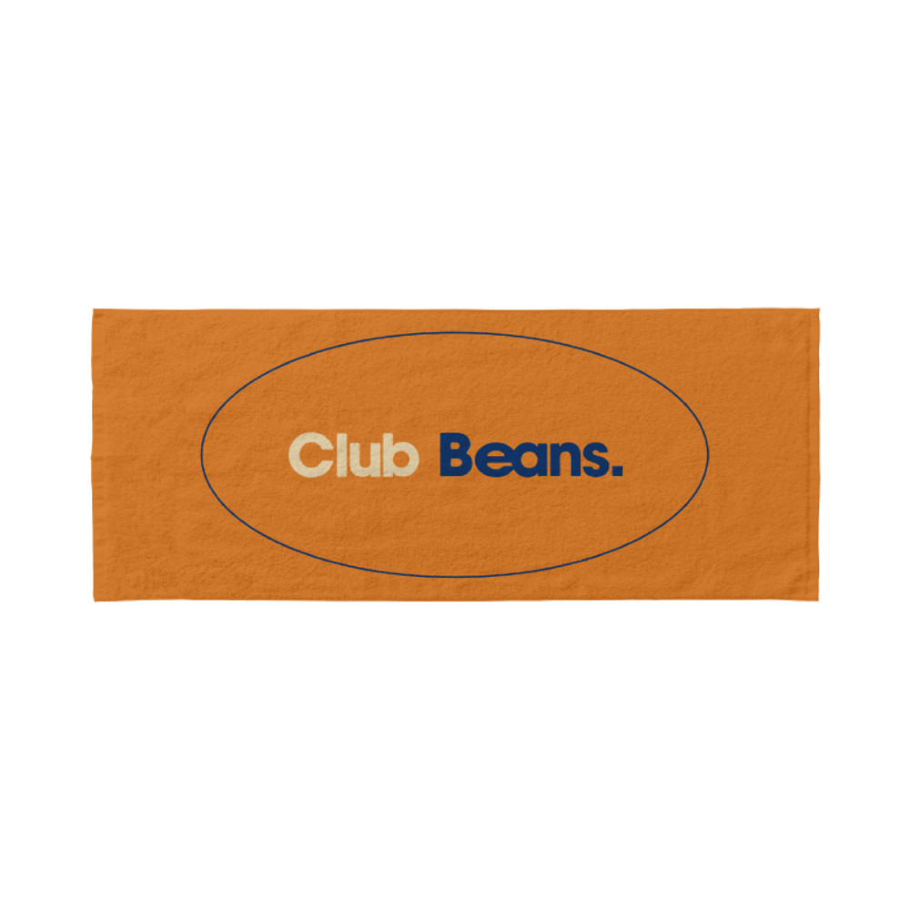 "Club Beans." Face Towel with Sticker