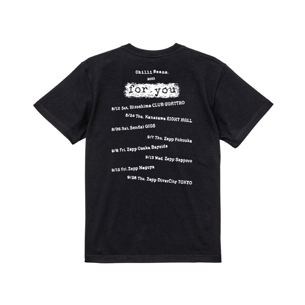 "for you TOUR" T-shirt / Black