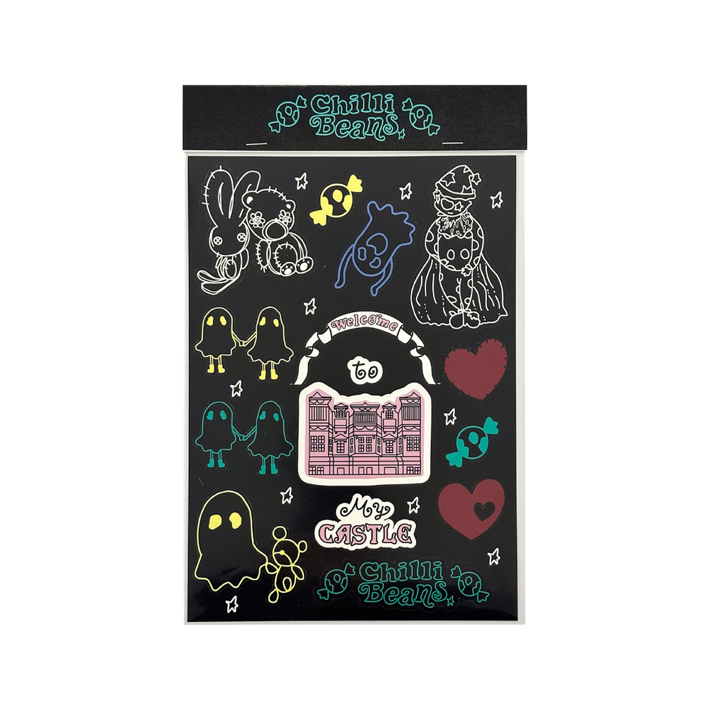 Chilli Beans.Welcome to My Castle Sticker Sheet