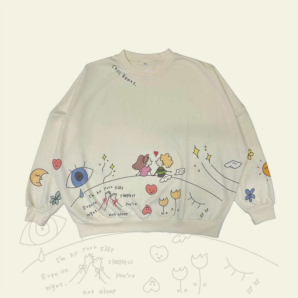 Sweat shirt / ivory