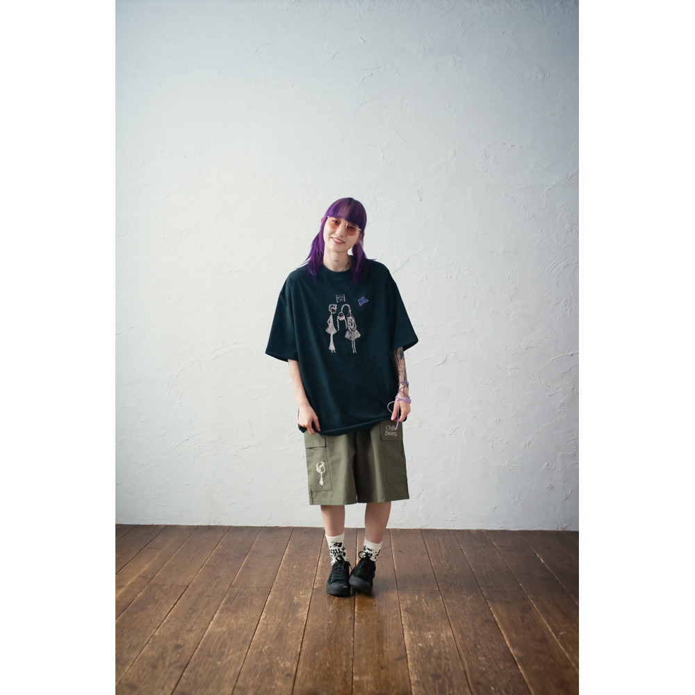 「Hi, my friend」Tee / Black