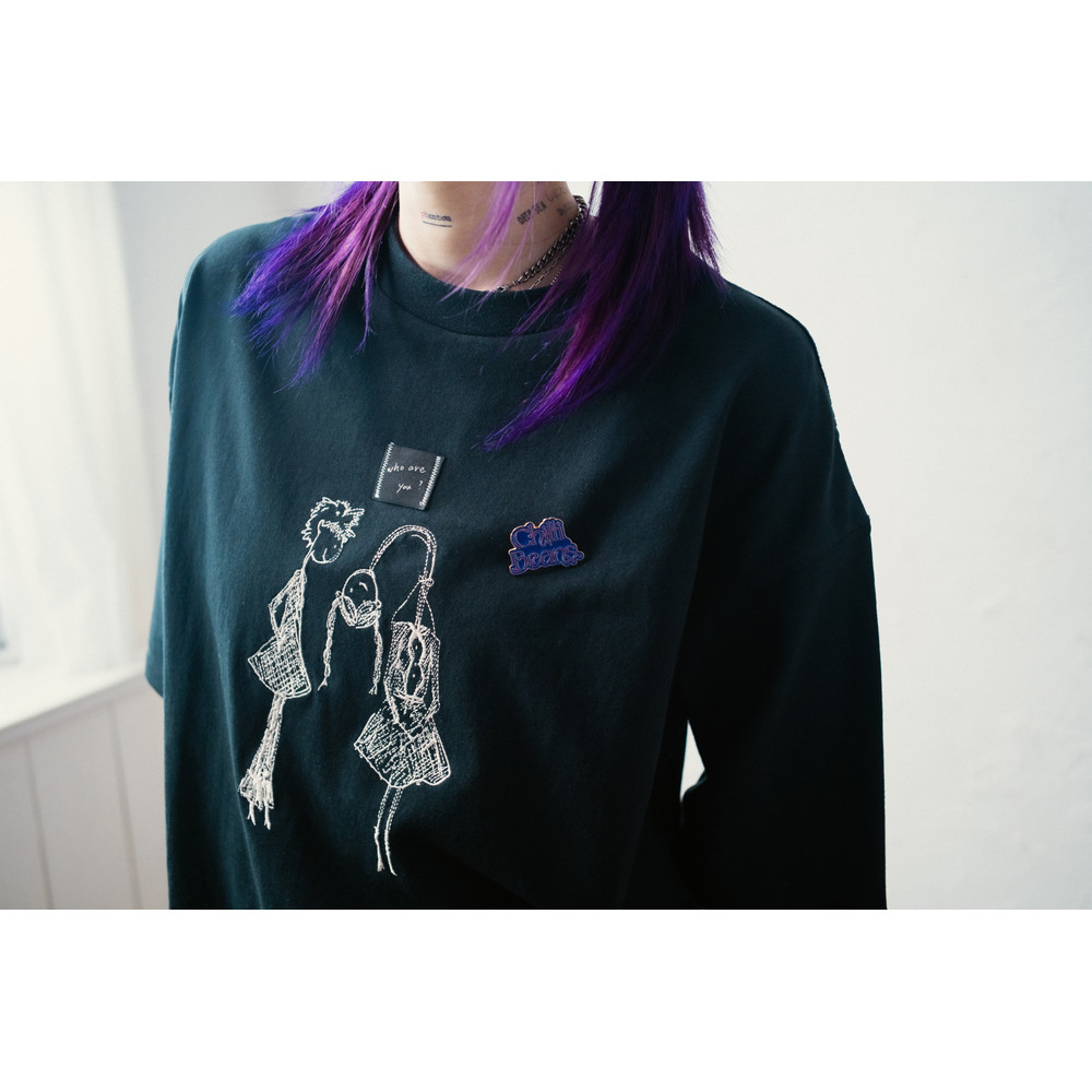 「Hi, my friend」Tee / Black