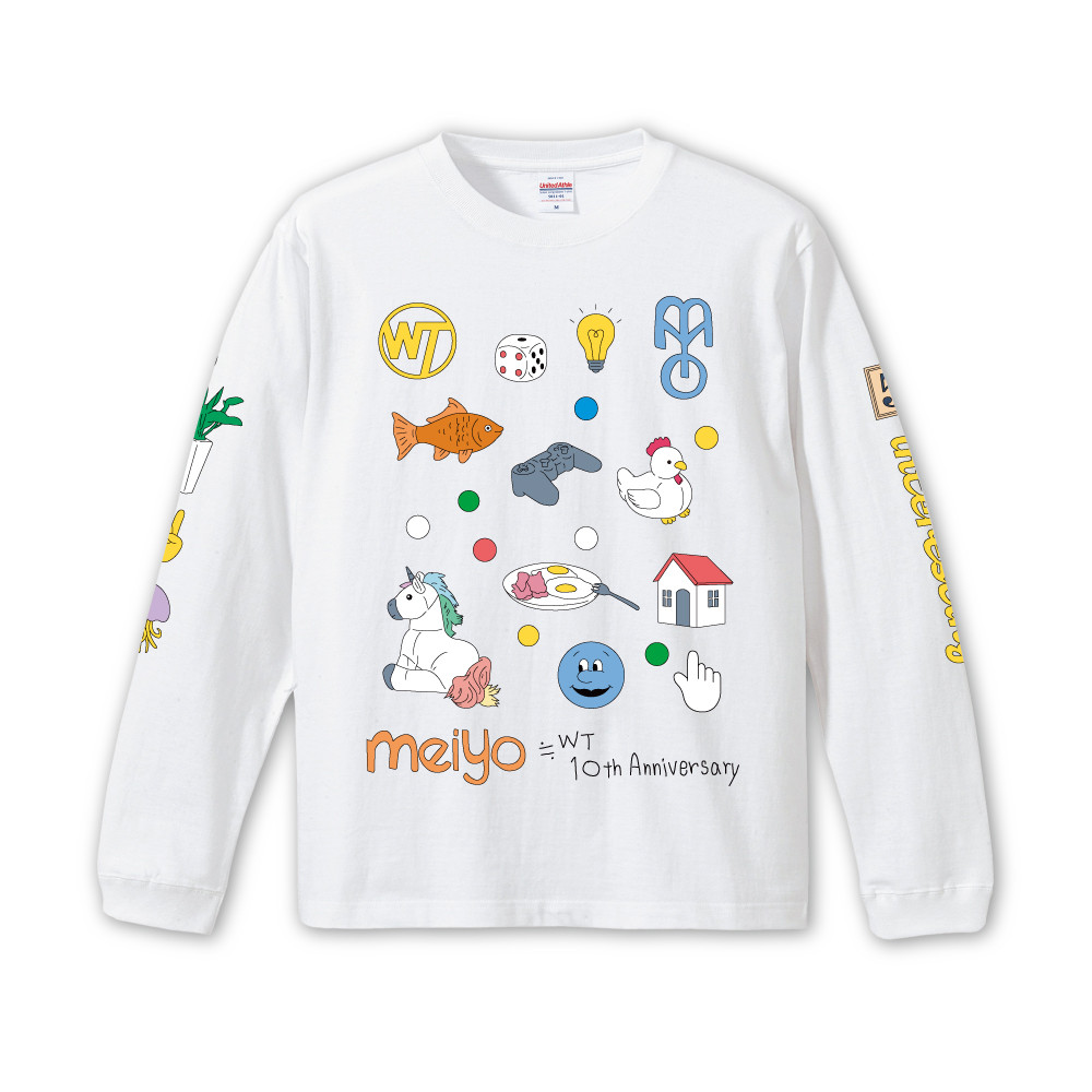 イラストロングTシャツ / WHITE